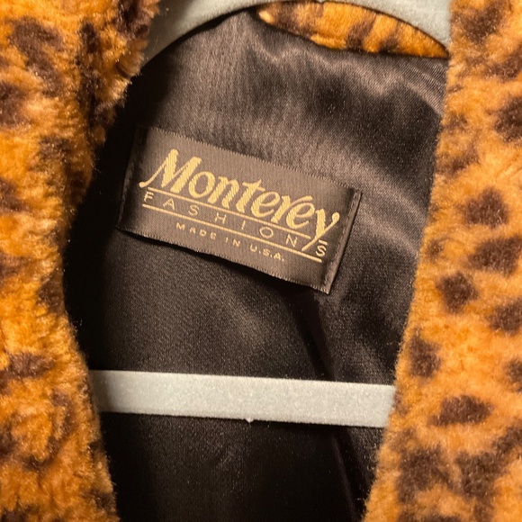 Monterey faux leopard Coat medium - Picture 2 of 3